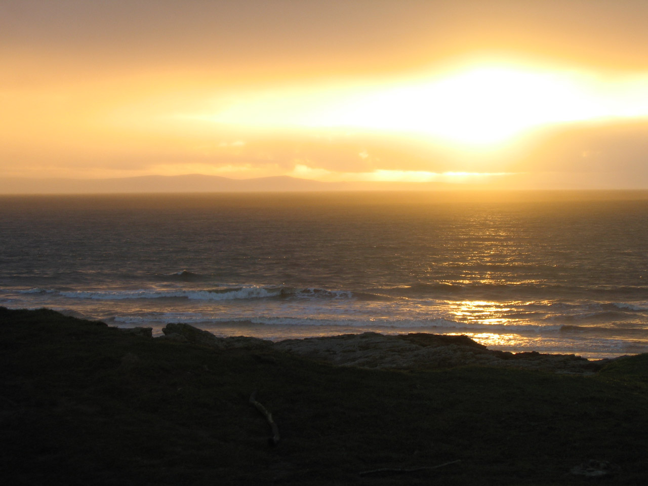 Sunset over ogmore