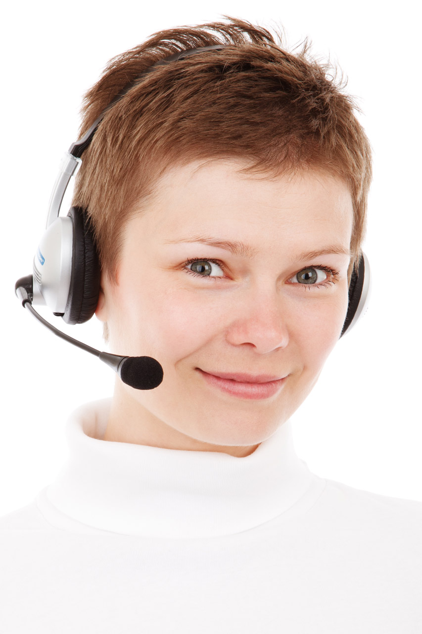 Woman With Phone Headset