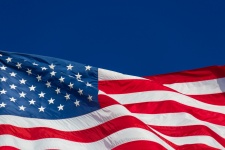 American Flag And Sky