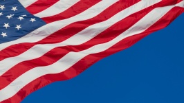 American Flag And Sky