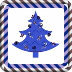 Blue Candy Cane Tree