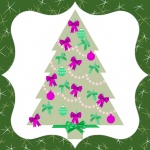 Christmas Tree With Pink Bows