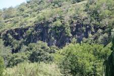 Cliffs Above River Bed