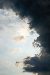 Dark Cloud Against Light Sky