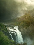 Fantasy Waterfall Scene