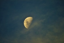 Half A Moon With Fleece Cloud