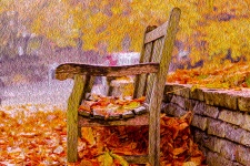 Oil Painting Autumn Park