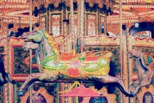 Oil Painting Vintage Carousel Horse