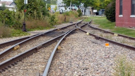 Old Railroad Tracks In New England
