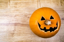 Pumpkin With Halloween Face