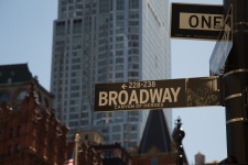 Street Sign Of Broadway