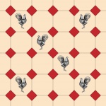Tile Pattern With Roosters