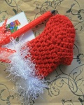 Tiny Red Knitted Christmas Stocking