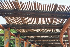 Wooden Pole Roofing