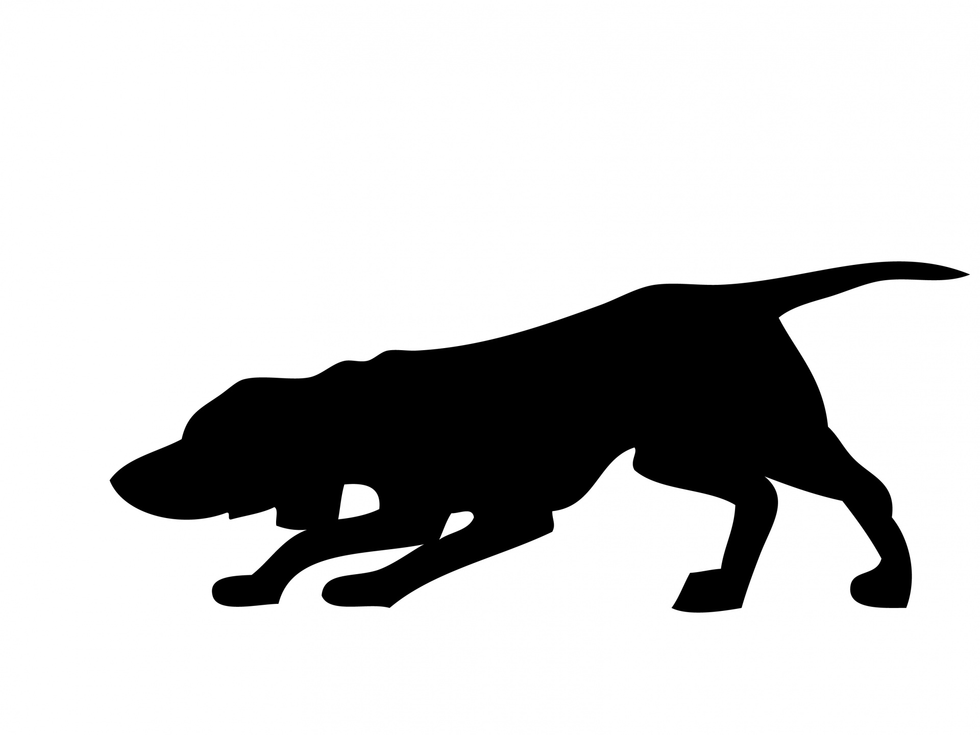Dog, Hound Black Silhouette
