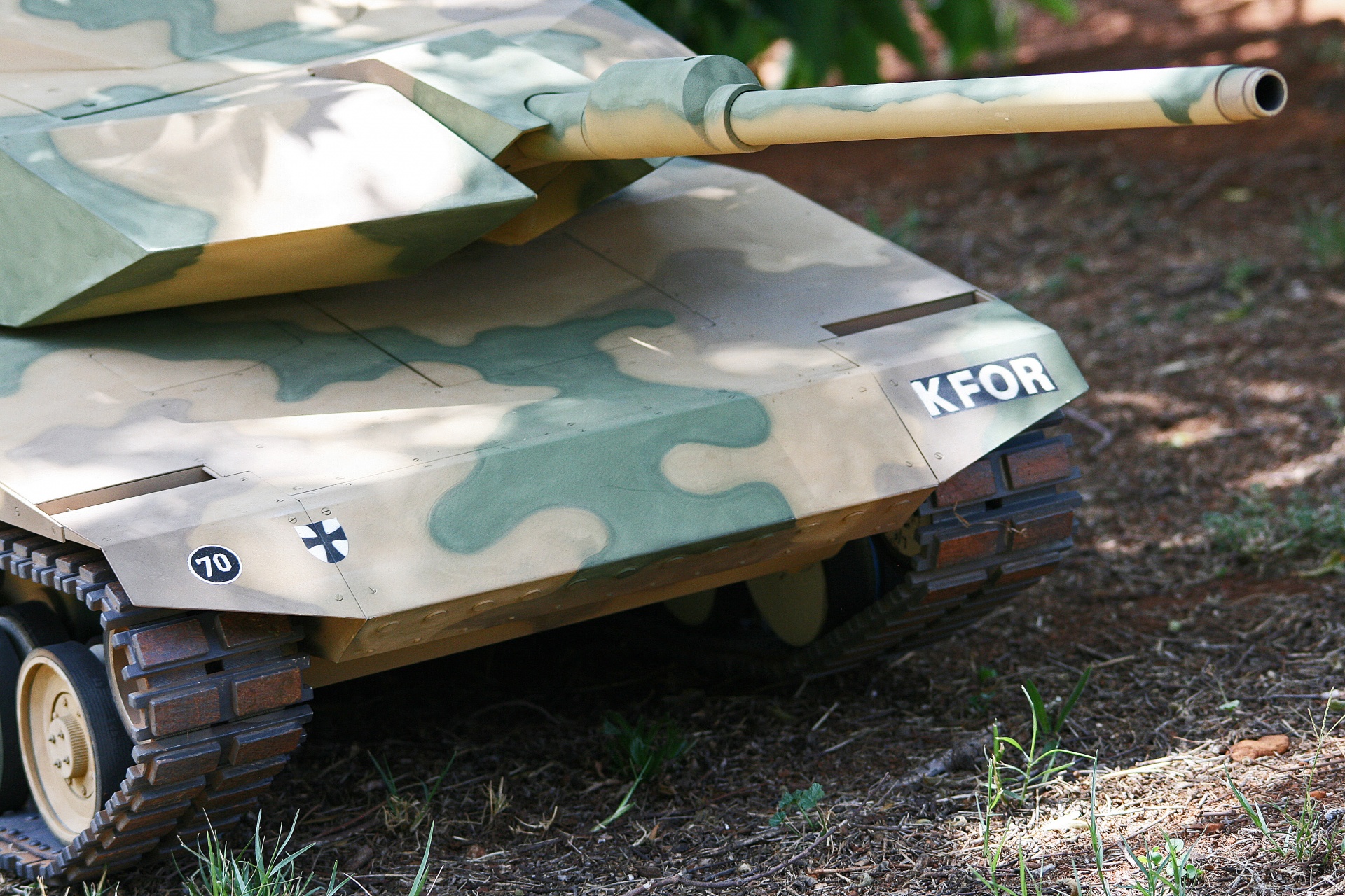 Front Of German Model Tank