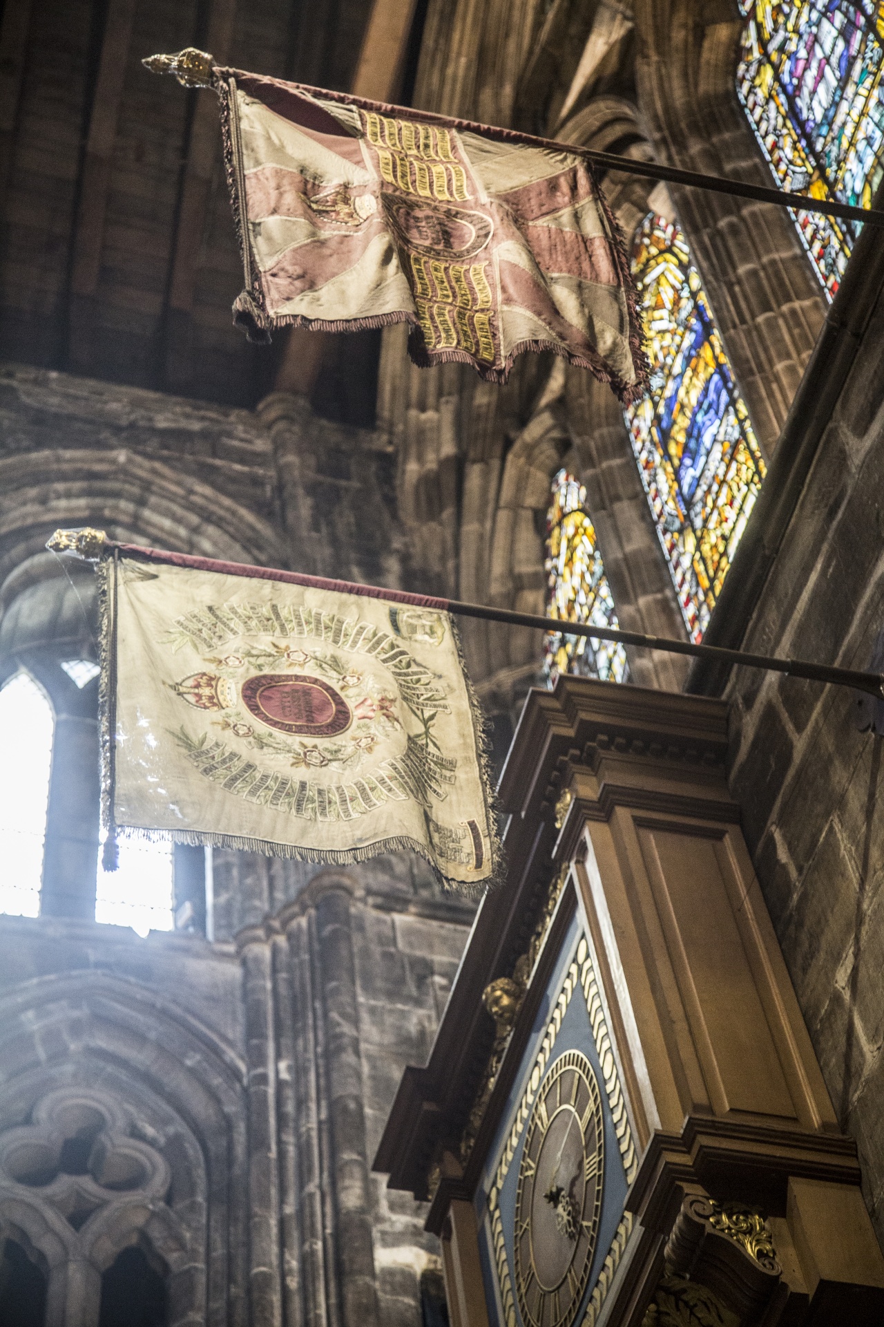 Interior of the Glasgow Cathedral (High Kirk of Glasgow or St Kentigern's or St Mungo's Cathedral). One of the sights of Glasgow, Scotland