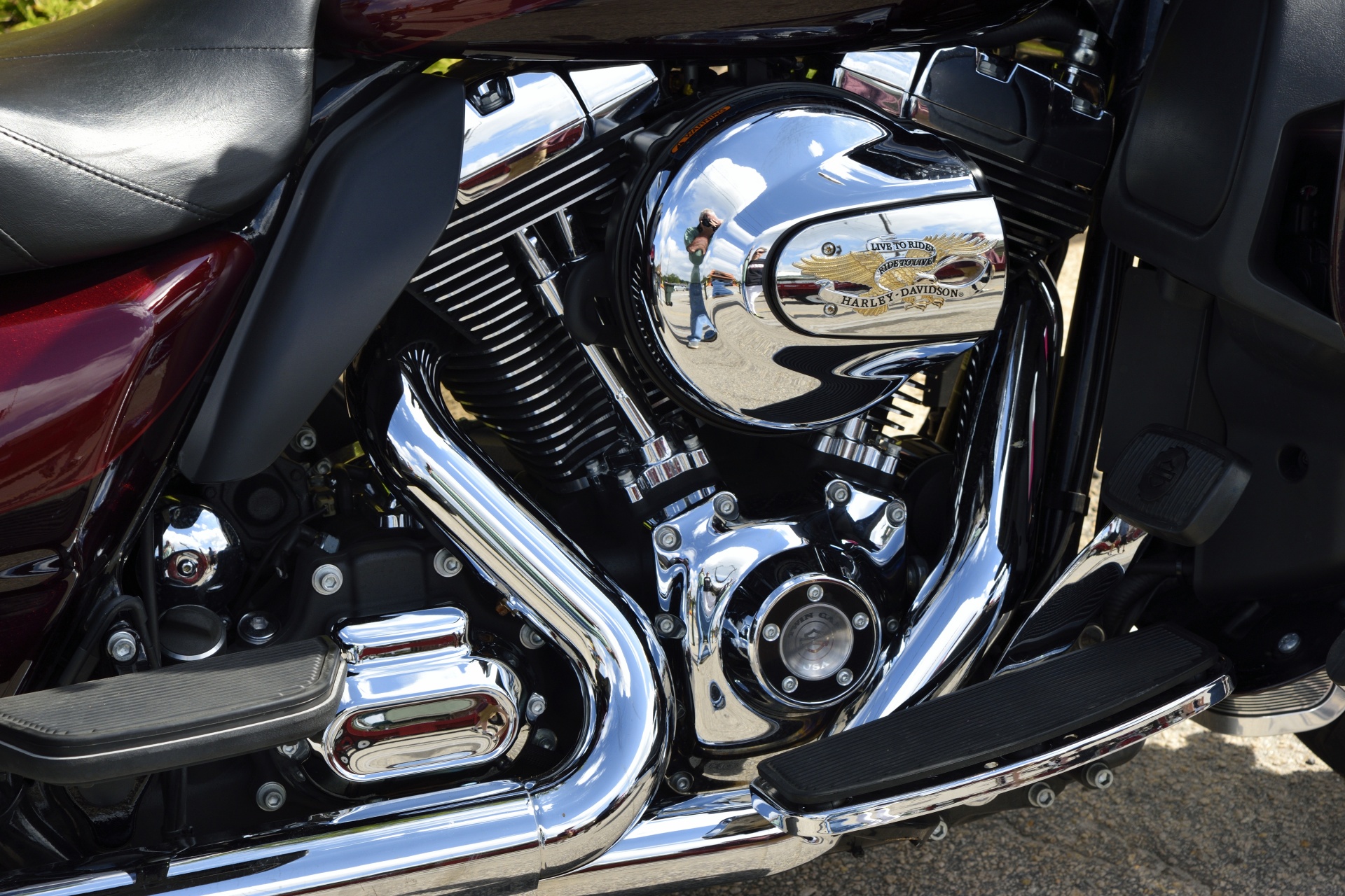 Motorcycle engine background