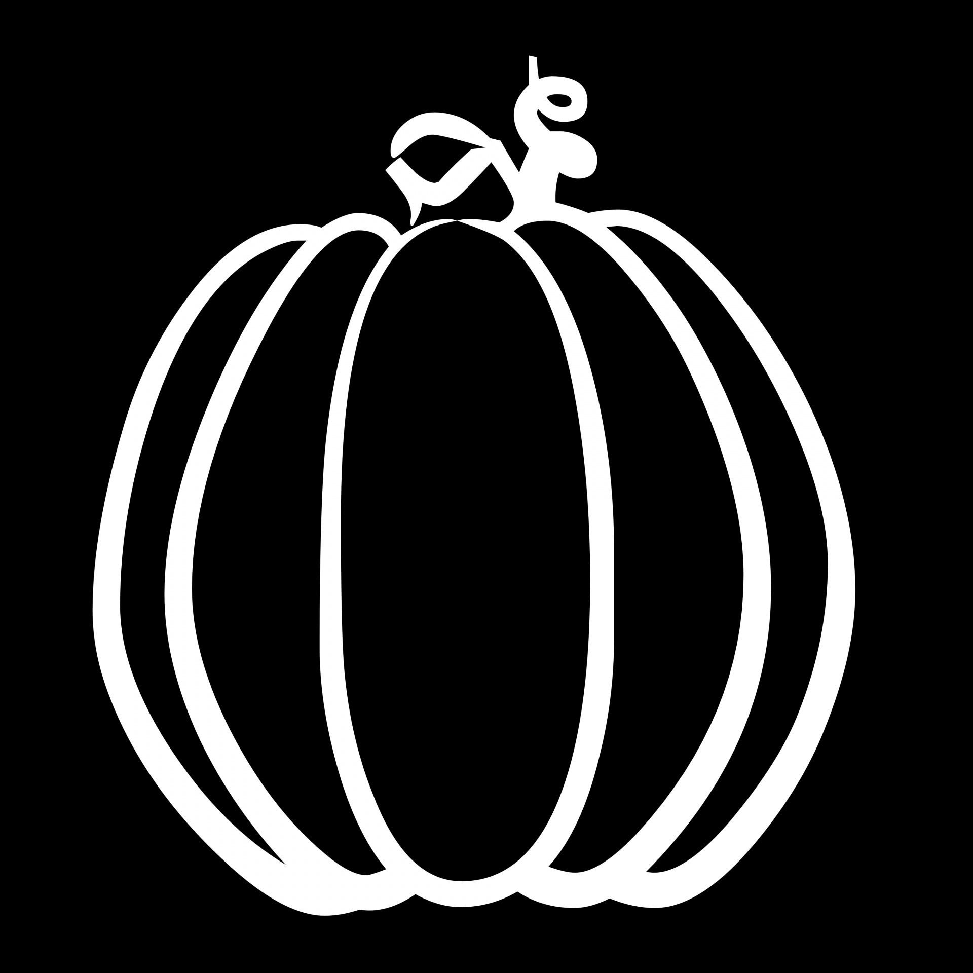 not carved white halloween pumpkin isolated on black background