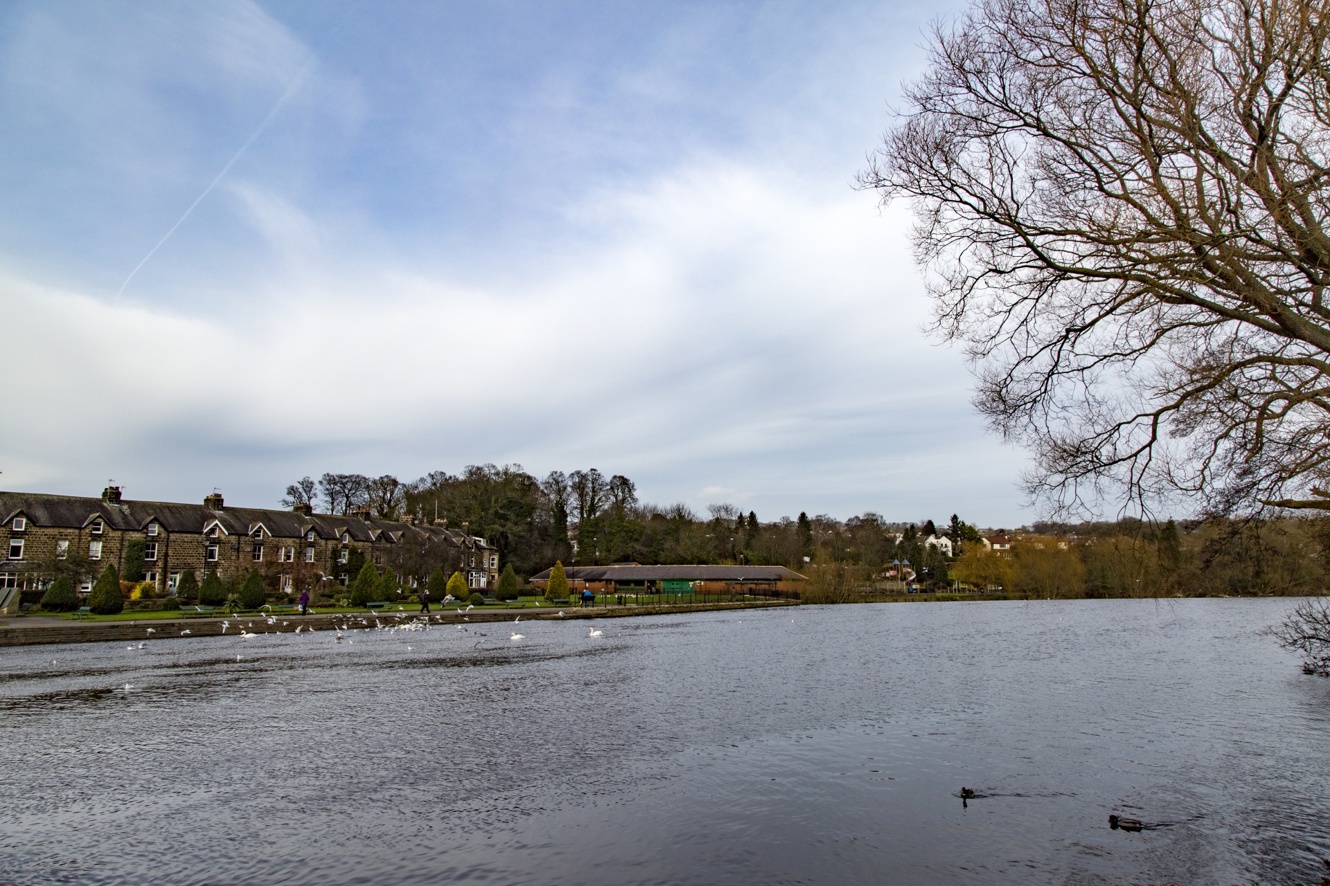 River Wharfe In Otley, Otley is a market town and civil parish at a bridging point on the River Wharfe in the City of Leeds metropolitan borough in West Yorkshire,