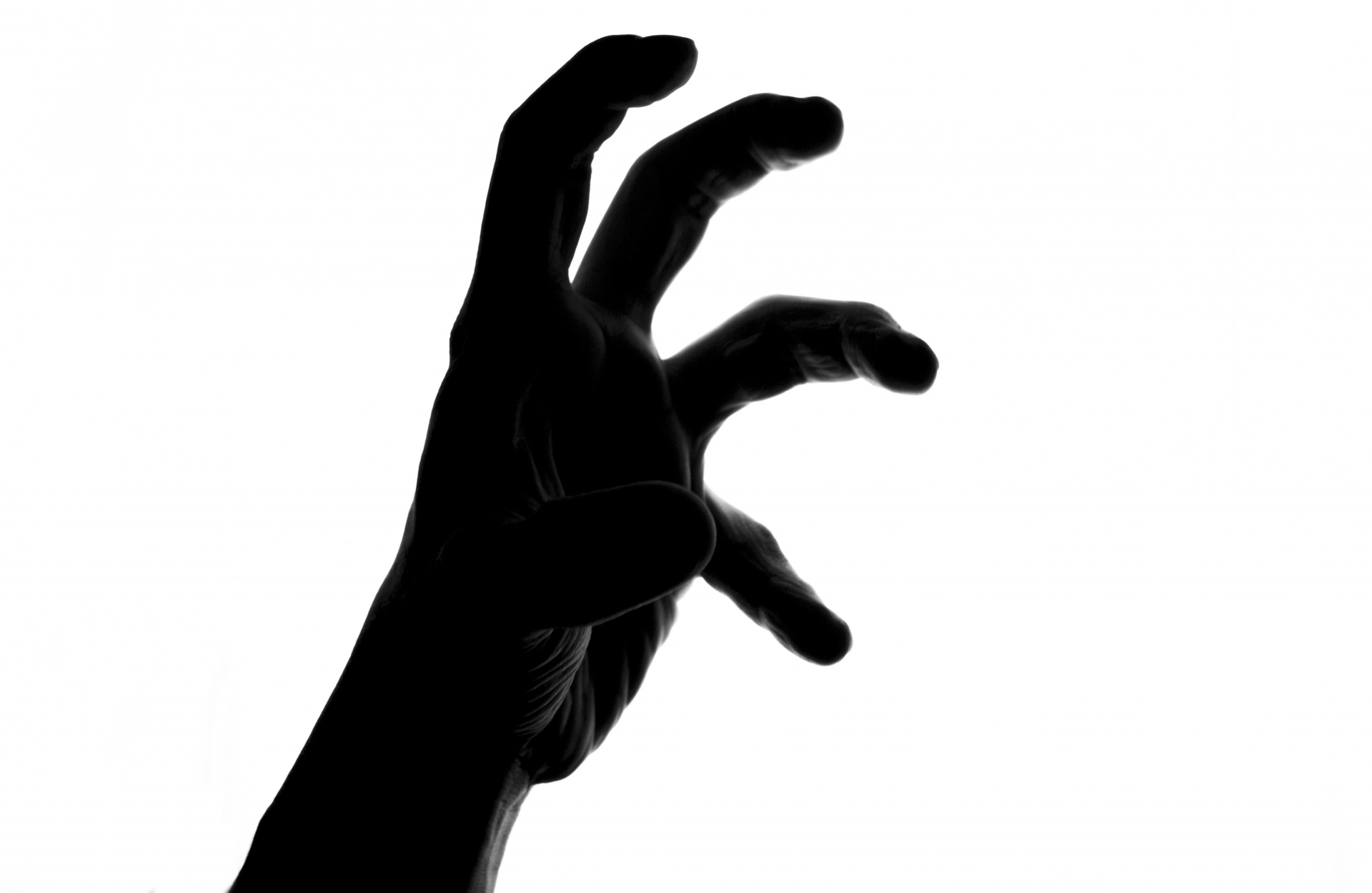 Silhouette Of Scary Hand