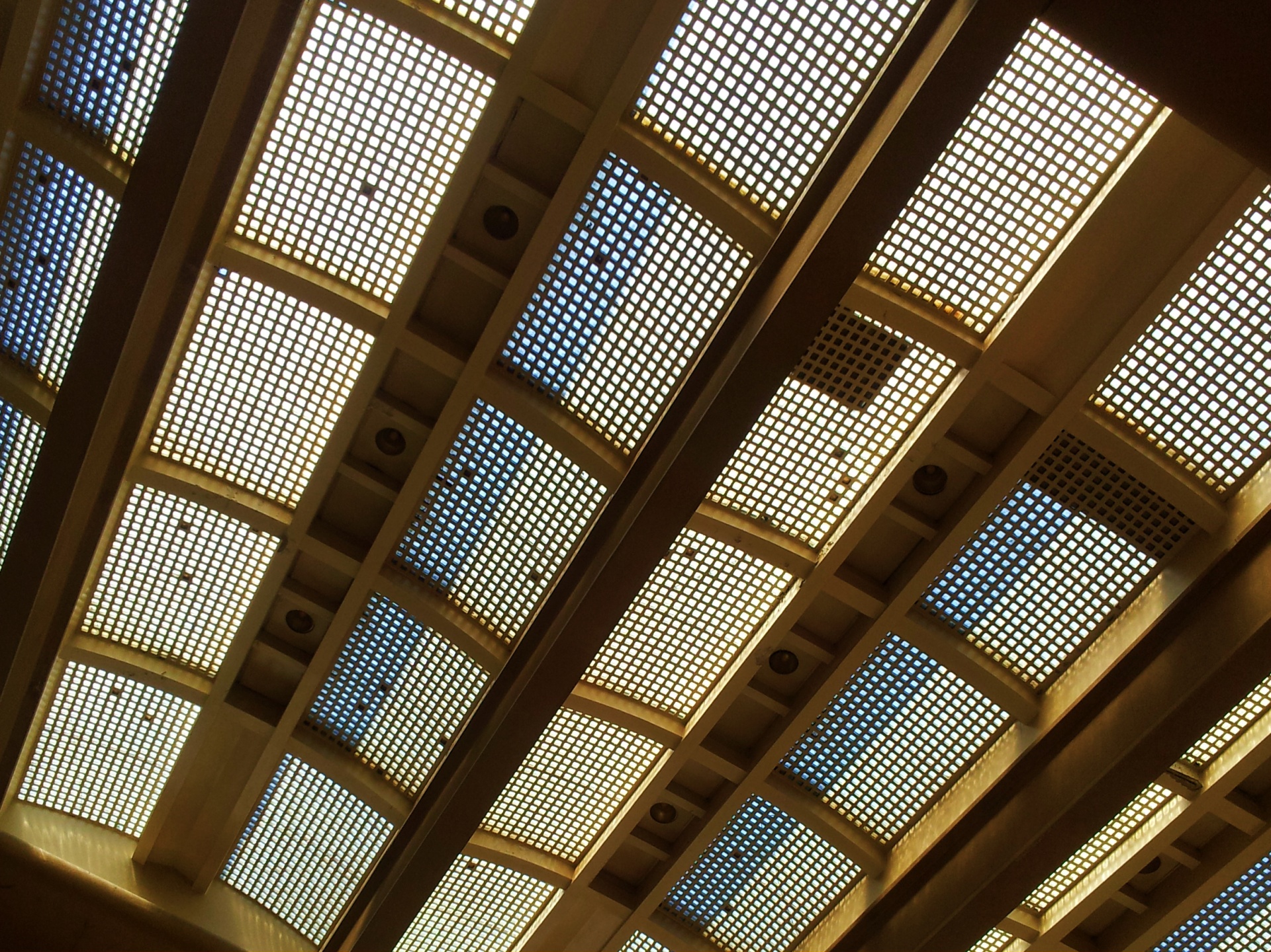 Railway station roof in Normandy, France