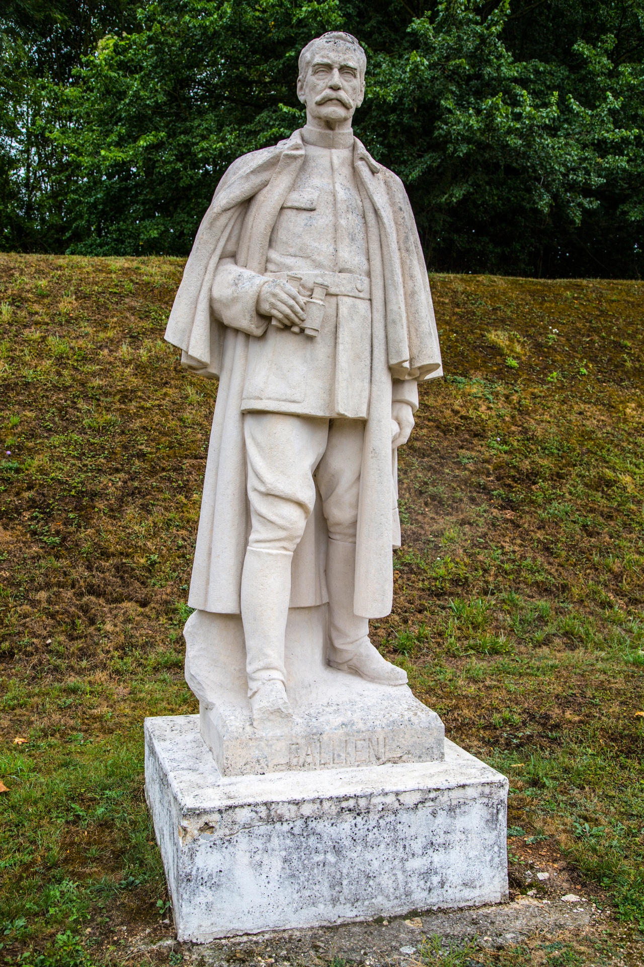France, Meuse, Verdun, Carrefour des Marechaux (the Marshals' Crossroads), monumental statues of generals and marshals