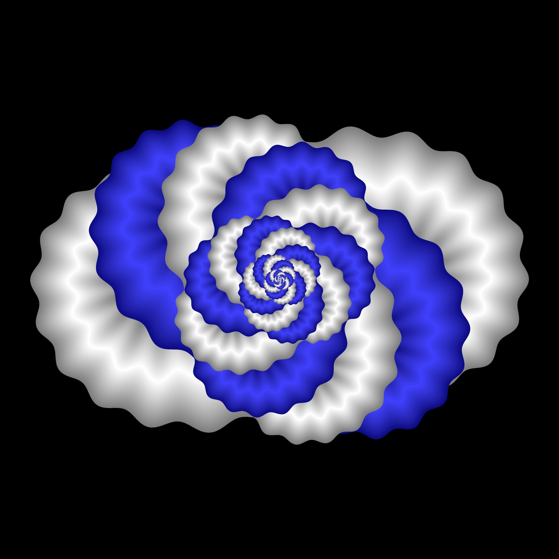 White Blue Spiral