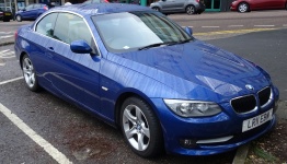 Blue BMW Car