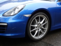 Blue Convertible Porsche Car Wheel