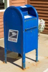 Blue US Mailbox