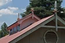 Corrugated Roof With Raised Section