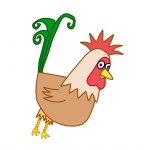 Drawing Of A Rooster