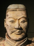 Face Of Replicated Clay Warrior