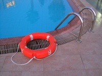 Lifesaver Ring At Poolside