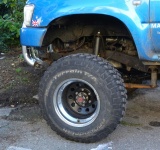 Lifted Pickup Truck Front Wheel