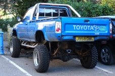 Lifted Pickup Truck Rear