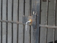 Locked Iron Gates