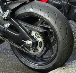 Motorcycle Rear Wheel And Chain