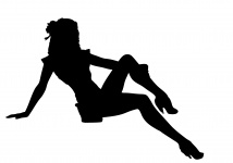 Pin-up Girl Silhouette