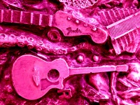Pink Guitars Background