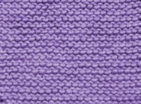 Plain Knit Stitch In Lavender