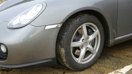 Porsche Cayman Car Lights And Wheel