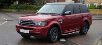 Range Rover Car On The Road
