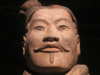 Replica Of Face Of Ancient Warrior