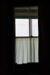 Vintage Window With Soft Curtain