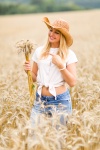Woman In Grain Field