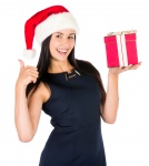 Woman With A Christmas Gift