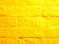 Yellow Painted Brick Wall