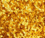 Yellow Sequins Background